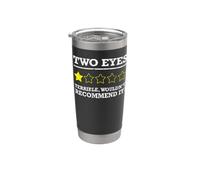 Ojo de cristal de prótesis de ojo medio ciego divertido Vaso térmico de acero inoxidable de doble pared
