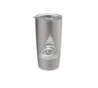 OJO DE DIOS DIVINA DIVINA PROVIDENCIA ILLUMINATI Vaso térmico de acero inoxidable de doble pared