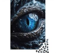 Ojo de Dragón Azul Puzzle de 1000 Piezas Papel para Adultos Arte Fantasía Misteriosa Concentración Relajación Familiar Regalo 70x50cm/1000pcs