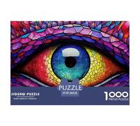 Ojo de Dragón Colorido Puzzle de 1000 Piezas Papel Puzzle para Adultos Estilo Mosaico Relajación Concentración Familia Decoración Regalo 38x26cm/1000pcs