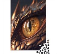 Ojo de Dragón Puzzle de 1000 Piezas Papel Puzzle para Adultos Criatura Fantástica Relajante Enfoque Juego de Puzzle 1000 Piezas Decoración Hogar Regalo 70x50cm/1000pcs
