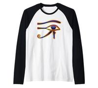 Ojo de Horus Antiguo Egipto Símbolo de Protección Camiseta Manga Raglan
