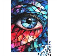 Ojo de Mosaico Puzzle de 1000 Piezas Papel para Adultos Estilo Artístico Juego de Puzzle 1000 Piezas Relajante Decoración Hogar 52x38cm/1000pcs