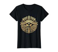 Ojo de Ra Egipto Protección Mitos Egipcios Camiseta gráfica económica, Mujer, Negro, M