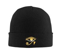 Ojo de Ra Horus Estampado de Dios Egipcio Cálido Gorro de Punto Hip Hop Gorro Gorro de otoño Invierno al Aire Libre Gorros para Hombres Mujeres Adultas