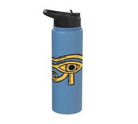 Ojo de Ra I Re Arqueología de las pirámides de los dioses Stainless Steel Insulated Water Bottle