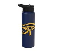 Ojo de Ra I Re Arqueología de las pirámides de los dioses Stainless Steel Insulated Water Bottle