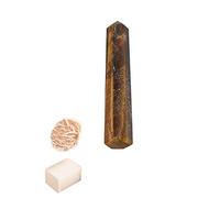 Ojo de tigre Varita Obelisco Jumbo Reiki Cristal Piedra preciosa Generador de energía espiritual Mesa de equilibrio Decoración Con Rose Desert Selenite/Cube Selenite-Blessfull Healing