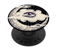 Ojo del Cosmos - Luna mística vintage y arte ocular PopSockets PopGrip Adhesivo