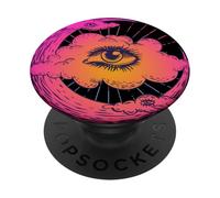 Ojo del Cosmos - Luna mística vintage y arte ocular PopSockets PopGrip Adhesivo