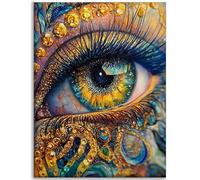 Ojo Diamond Painting Misterio Diamond Painting adultos 80x100cm ,Pintar Por Numeros Adultos Manualidades ,Bordado Kit Completo Cuadro Diamantes ,Dibujos Con Diamantes Art ,Decoracin del Hogar C-Q503