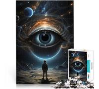 Ojo Gigante en el Espacio Rompecabezas para Adultos 1000 Piezas Juguete Educativo para aliviar el estrés Interacción Entre Padres e Hijos 38x26cm