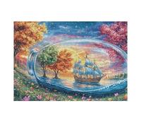Ojo Misterioso Puzzle 300 Piezas Colorido Moderno Rompecabezas para Adultos Obra De Arte Familiar Estera Portátil DIY Creativo 300 PCS