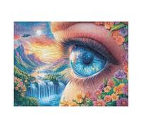 Ojo Misterioso Puzzle 500 Piezas Hogar Decoración Rompecabezas para Hombres Y Mujeres 3D DIY Creativo Aliviar Estrés Desafío Intelectual 500 PCS