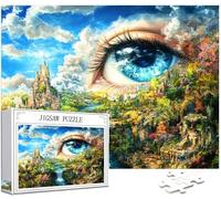 Ojo Puzzle 6000 Piezas Adultos, Puzzle Paisaje Patrón Diseño, Jigsaw Adultos, 5D DIY Artesanía Familia Actividades con Embalaje de Caja de Regalo, Home Room Wall Decor, Regalo Mujer, 179x105cm,Model60