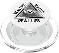 Ojo Que Todo lo ve - 'Los Ojos Reales se Dan Cuenta de la pirámide de mentiras Reales PopSockets PopGrip para MagSafe