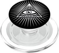 Ojo Que Todo lo ve, símbolo, pirámide, Dios, masón, Estrella PopSockets PopGrip para MagSafe