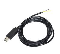 OJOPOV Industrial FT232RL USB a RS232 3PIN 3P WE Wire End Open Serial Adapter Converter Cable Compatible USB-RS232-WE-1800-BT (1,8 m)