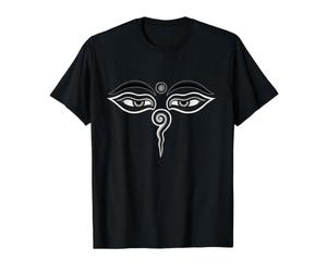 Ojos de Buda Compasión Budismo Meditación Zen Religión Camiseta gráfica económica, Hombre, Negro, M