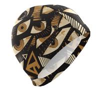 Ojos de caramelo marrón para adultos, unisex, pelo corto, impermeable, para natación, protección del cabello y reducción de arrastre, gorro para Nadar
