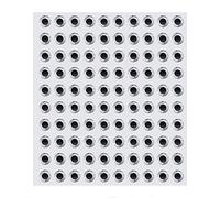 Ojos de Cebo de Pesca, 100 Piezas Simulación 3D Ojos de Señuelo de Pesca Ojos Autoadhesivos Atado de Moscas Plantilla para Manualidades para Hacer Cebos de Señuelo DIY (8mm)