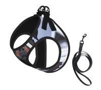 Ojos de Collar de Nieve para Perros Rottweiler,Arnés para Mascotas, arnés Reflectante Ajustable para Perros,M