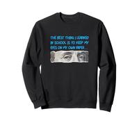 Ojos de Color Azul en su Propio Papel Gráfico Azul Sudadera
