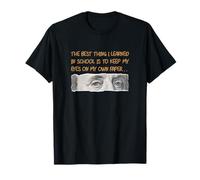 Ojos de Color marrón en su Propio Papel gráfico marrón Camiseta
