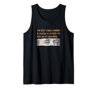 Ojos de Color marrón en su Propio Papel gráfico marrón Camiseta sin Mangas