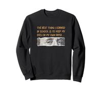 Ojos de Color marrón en su Propio Papel gráfico marrón Sudadera