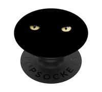 Ojos de Gato Negro Misterio Magia PopSockets PopGrip Adhesivo