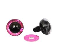 Ojos de juguete seguridad 20 piezas Plástico transparente | Rango de varios tamaños de 9 a 40 mm, respaldo de bloqueo seguro, uso de felpa/muñeca/animal