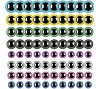 Ojos De Muñeca con Purpurina - Ojos 3D Coloridos De 10-30 Mm, Animal De Peluche Hecho A Mano De Ganchillo, Deslumbrantes Acentos De Brillo Juego De Arandelas Seguras / Suministros Creativos para