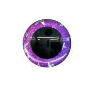 Ojos de seguridad con purpurina 16-35 mm redondos 3D | Gama de varios tamaños, instalación de bloqueo seguro, uso de juguetes de peluche/peluches/muñecas