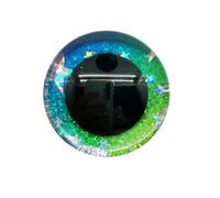 Ojos de seguridad con purpurina 16-35 mm redondos 3D | Gama de varios tamaños, instalación de bloqueo seguro, uso de juguetes de peluche/peluches/muñecas
