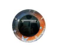 Ojos de seguridad con purpurina 16-35 mm redondos 3D | Gama de varios tamaños, instalación de bloqueo seguro, uso de juguetes de peluche/peluches/muñecas