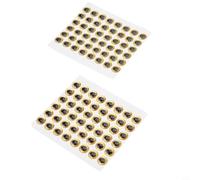 Ojos de señuelo de pesca con diseño moldeado de goma suave 3D para atar moscas, holográfico que proporciona una mayor atracción de peces, disponible en varios tamaños (12 mm, dorado)