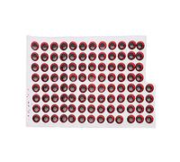 Ojos de señuelo de Pesca de simulación 3D, 100 Piezas de 10 mm, Pegatina de Ojos de Artificial, Accesorios de Pesca Profesionales, Aparejos para cebos y artesanías de Bricolaje, (Roja)