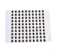 Ojos de señuelo de pesca holográficos 3D para atar moscas, moldeado de goma suave, ojos de pez 3D reflectantes en tamaños de 6 mm, 8 mm, 10 mm, 12 mm, colores dorados y rojos plateados realistas (6 mm