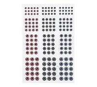 Ojos de señuelo de Pesca, Ojos de señuelo de Pesca 3D Ojos de pez Artificiales autoadhesivos Artesanía de Anzuelo de Pesca(3D Animal Fish Eyes 183pcs Tamaño 1)