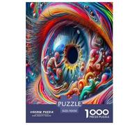 Ojos encantadores Rompecabezas 1000 Piezas Alumnos Artificiales Estéticos Y Desafiantes De Desafío Duro Imposible Regalo para Familiares/Parejas para Adultos Y Niños Mayores 70x50cm/1000pcs