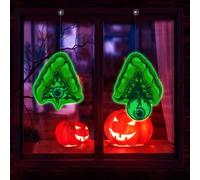 Ojos gigantes espeluznantes para Halloween, efecto brillante de doble cara para decoración espeluznante (E)