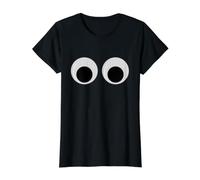 Ojos ingeniosos Que te Miran fijamente Camiseta gráfica económica, Mujer, Negro, XL