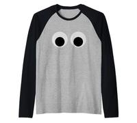 Ojos ingeniosos Que te Miran fijamente Camiseta Manga Raglan