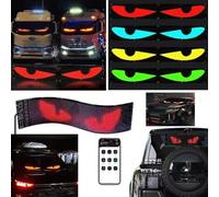 Ojos LED para Camion, Pantalla LED Flexible Coche Programable Grande, Ojos de Diablo para Coche, para Bricolaje, Dinámica, Pantalla Suave(2pcs 102x348mm)