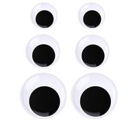 Ojos Móviles Autoadhesivos, 2 Piezas Grande Tamaños Ojos Móviles, Googly Ojose para Manualidades, Decoración Wiggle Eyes, para Scrapbooking, Accesorios de Manualidades, DIY Muñecas (3 sizes)