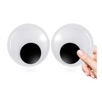 Ojos móviles autoadhesivos, grandes, 2 unidades de 15 cm, ojos saltones, autoadhesivos, alta calidad, ojos de Googly Eyes, grandes ojos adhesivos, autoadhesivos, ojos para manualidades, para