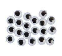 Ojos negros que se mueven, 8 mm - 24 uds.