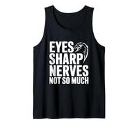 Ojos Nervios Agudos No Tan Divertido Amante Halcón Camiseta sin Mangas