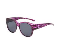 Ojos oculares en la - Anti gobernación para pilar polarizado, gafas en el accola para conducción de protección UV - Gafas de sol con marco polarizado con protección UV400, Purple Tortoiseshell, Fare